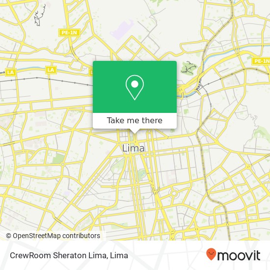 CrewRoom Sheraton Lima map