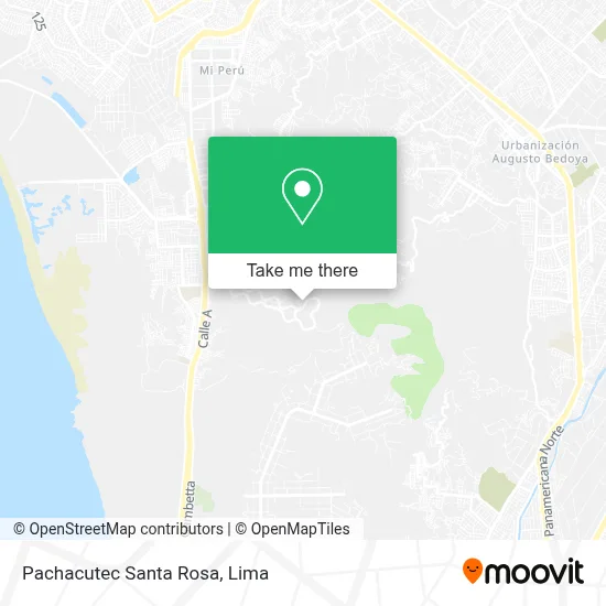 Pachacutec Santa Rosa map