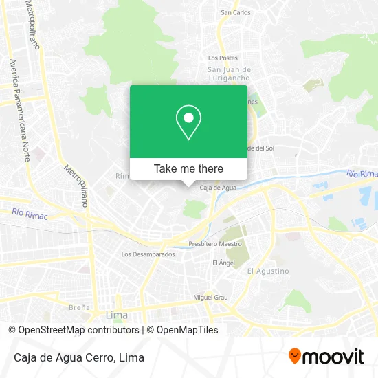 Caja de Agua Cerro map