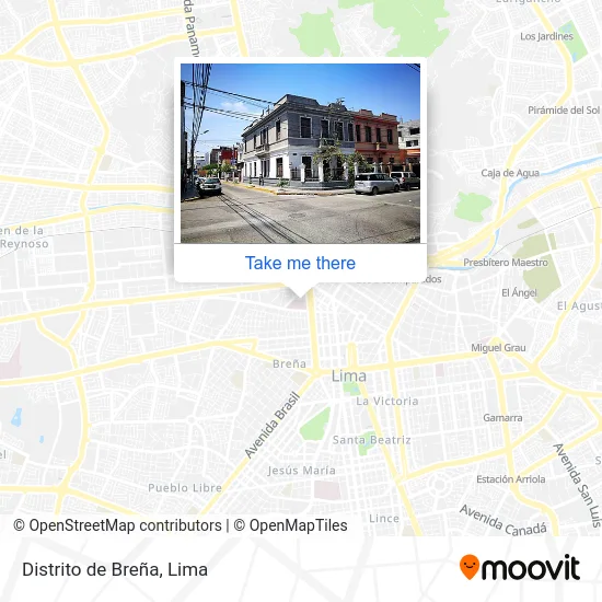 Distrito de Breña map