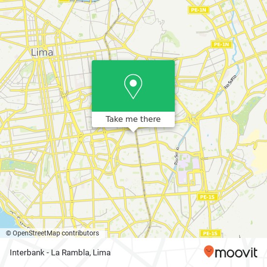Interbank - La Rambla map