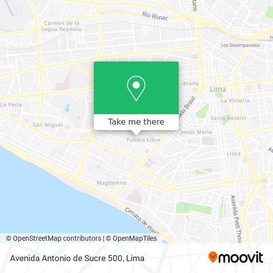 Avenida Antonio de Sucre 500 map