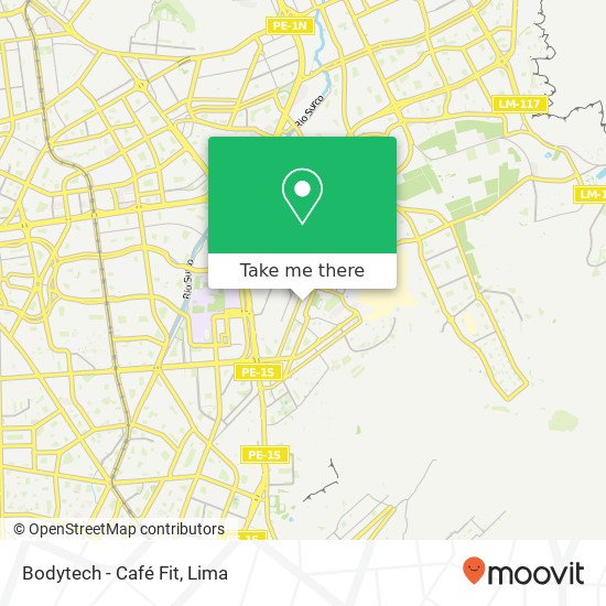 Bodytech - Café Fit map