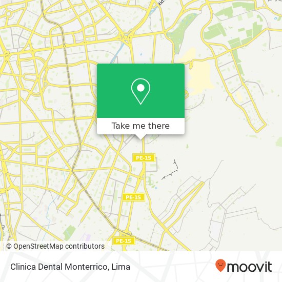 Clinica Dental Monterrico map