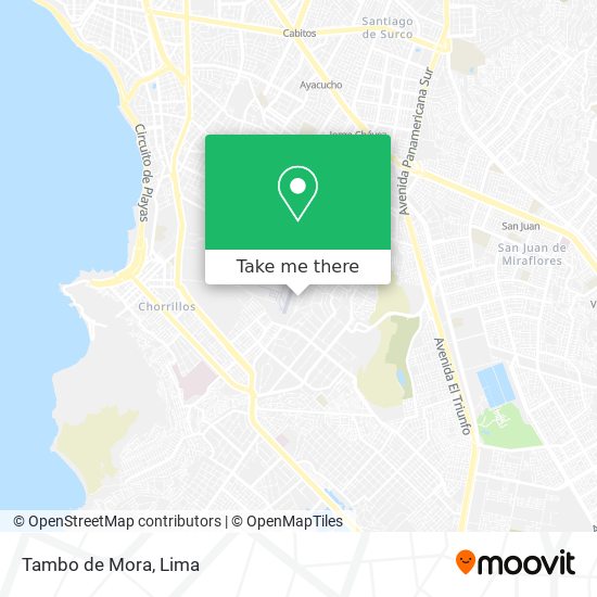 Tambo de Mora map