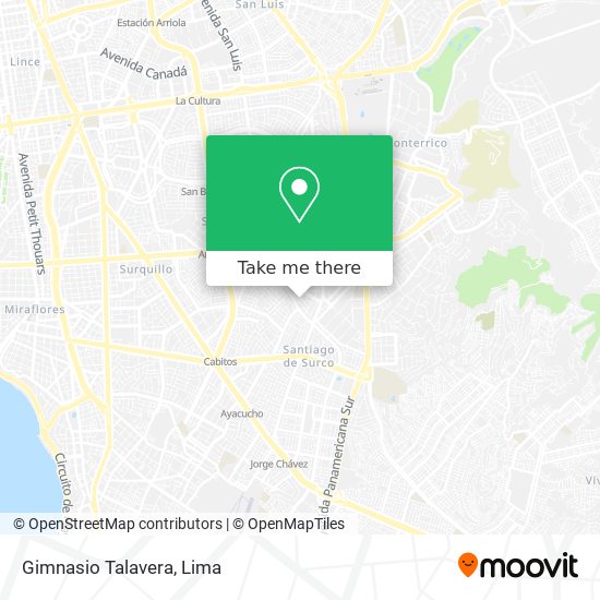 Gimnasio Talavera map