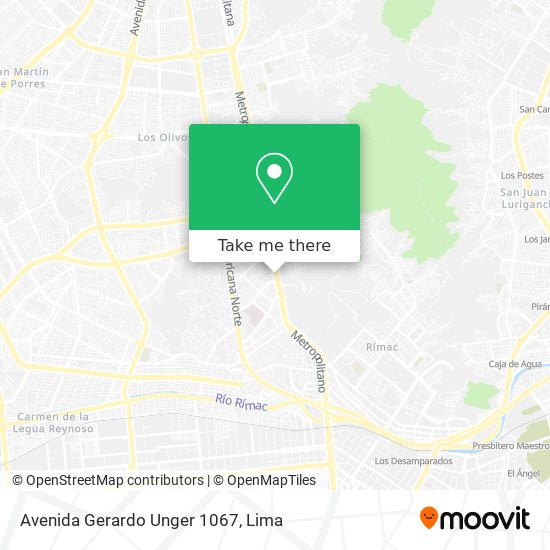 Avenida Gerardo Unger 1067 map