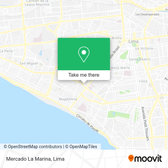 Mapa de Mercado La Marina