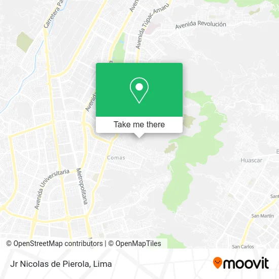 Jr Nicolas de Pierola map