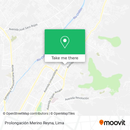 Prolongación Merino Reyna map