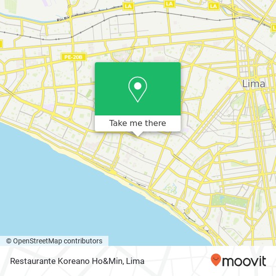 Restaurante Koreano Ho&Min map