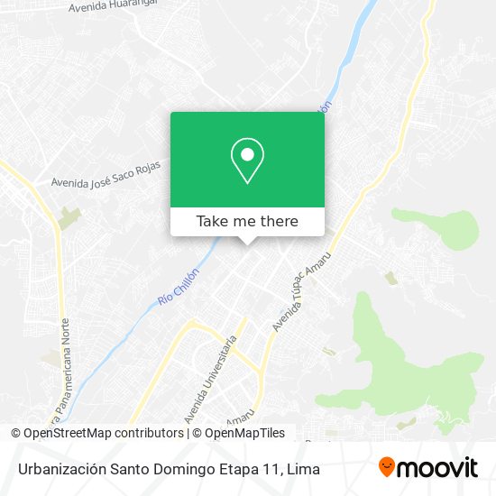 Urbanización Santo Domingo Etapa 11 map