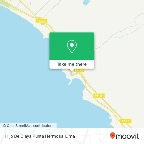 Mapa de Hijo De Olaya Punta Hermosa