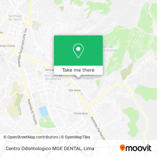 Centro Odontologico MGE DENTAL map