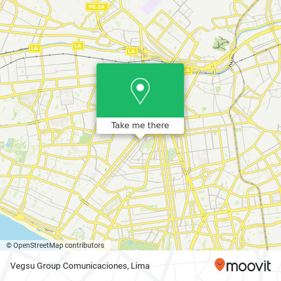 Vegsu Group Comunicaciones map