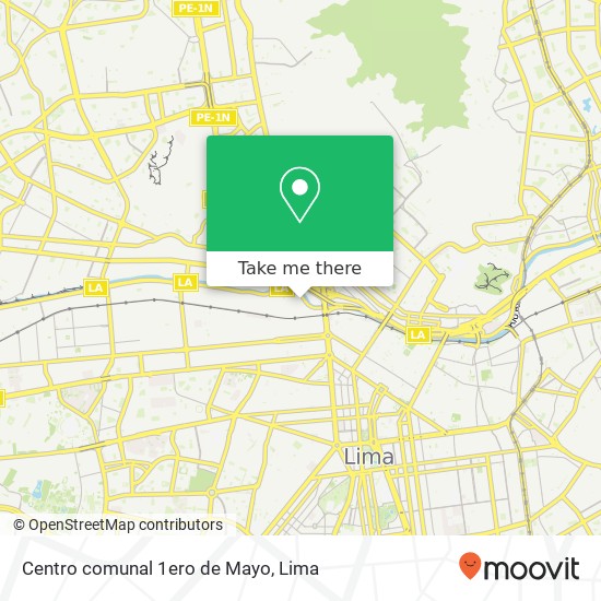 Centro comunal 1ero de Mayo map