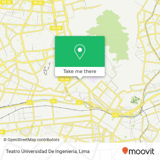 Teatro Universidad De Ingenieria map