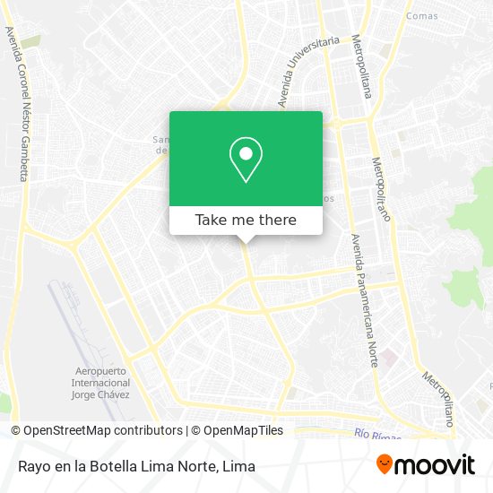 Rayo en la Botella Lima Norte map