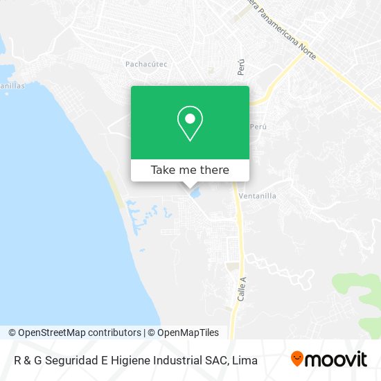 Mapa de R & G Seguridad E Higiene Industrial SAC
