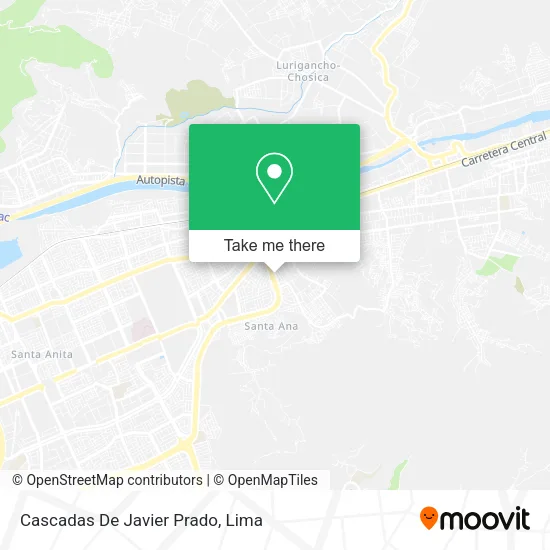 Mapa de Cascadas De Javier Prado