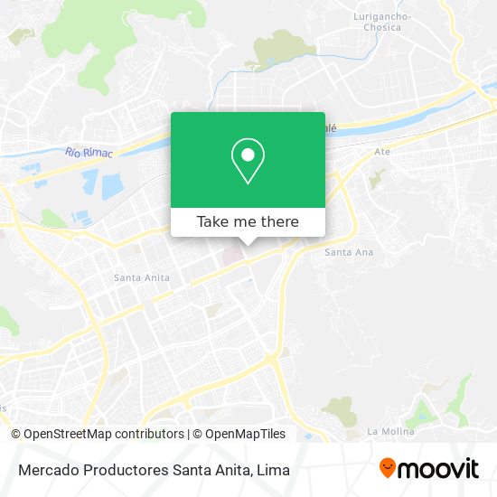 Mercado Productores Santa Anita map