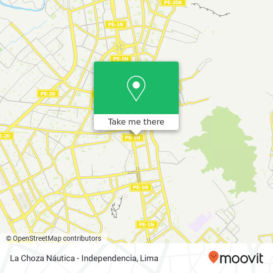 La Choza Náutica - Independencia map