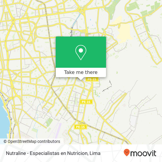 Nutraline - Especialistas en Nutricion map