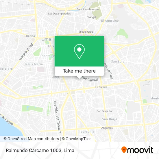 Raimundo Cárcamo 1003 map