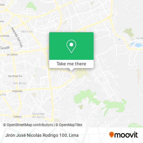 Mapa de Jirón José Nicolás Rodrigo 100