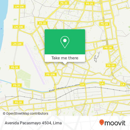 Avenida Pacasmayo 4504 map