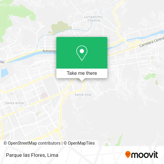 Mapa de Parque las Flores