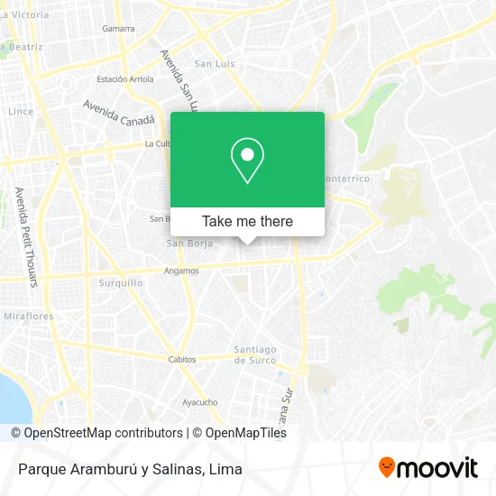 Mapa de Parque Aramburú y Salinas
