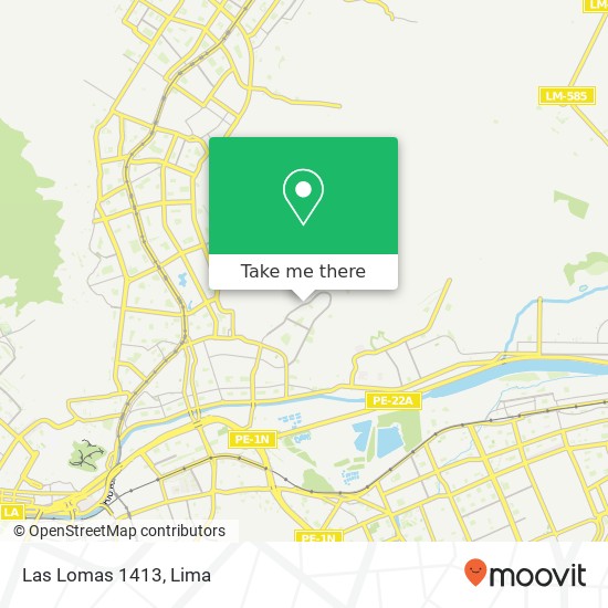 Las Lomas 1413 map