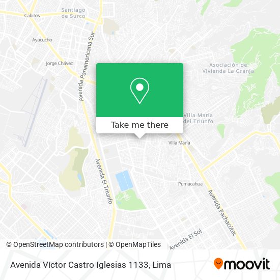 Mapa de Avenida Víctor Castro Iglesias 1133
