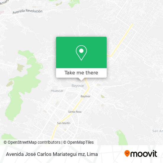 Avenida José Carlos Mariategui mz map