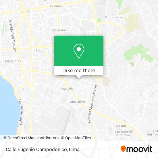 Mapa de Calle Eugenio Campodonico