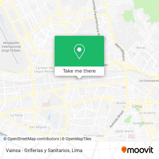 Vainsa - Griferías y Sanitarios map