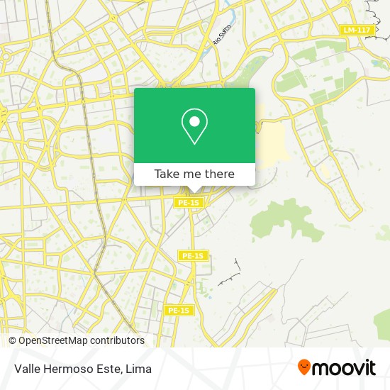 Valle Hermoso Este map