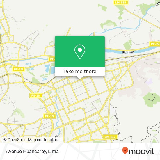 Mapa de Avenue Huancaray
