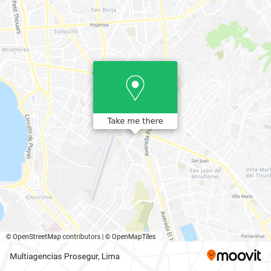 Multiagencias Prosegur map