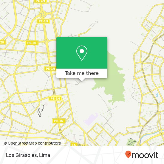 Los Girasoles map