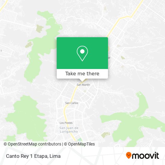 Canto Rey 1 Etapa map