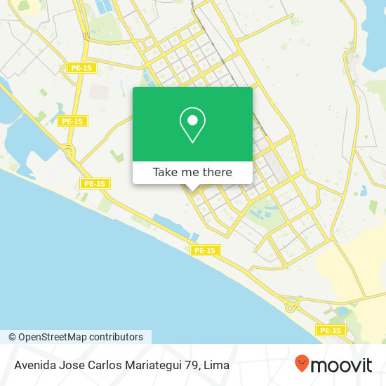 Avenida Jose Carlos Mariategui 79 map