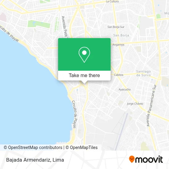 Bajada Armendariz map