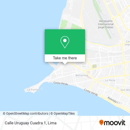 Calle Uruguay Cuadra 1 map