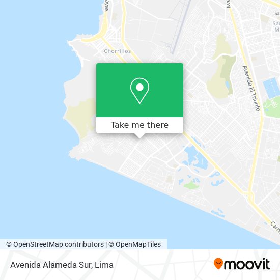 Mapa de Avenida Alameda Sur