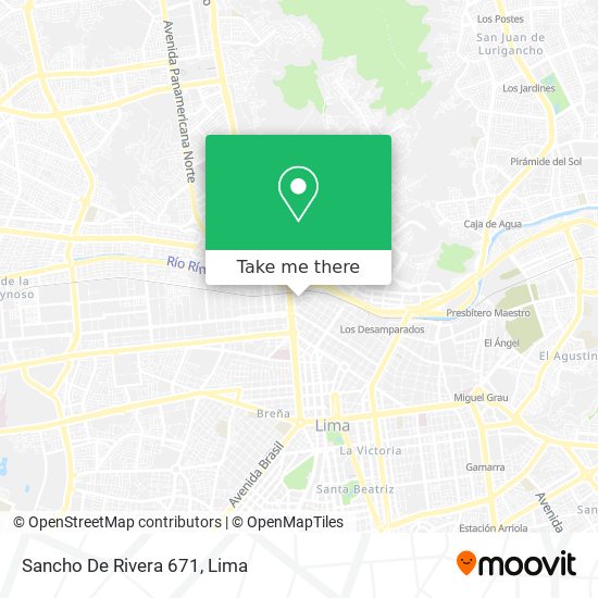 Sancho De Rivera 671 map