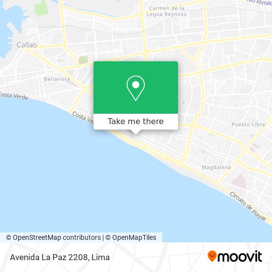 Mapa de Avenida La Paz 2208
