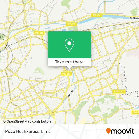 Pizza Hut Express map