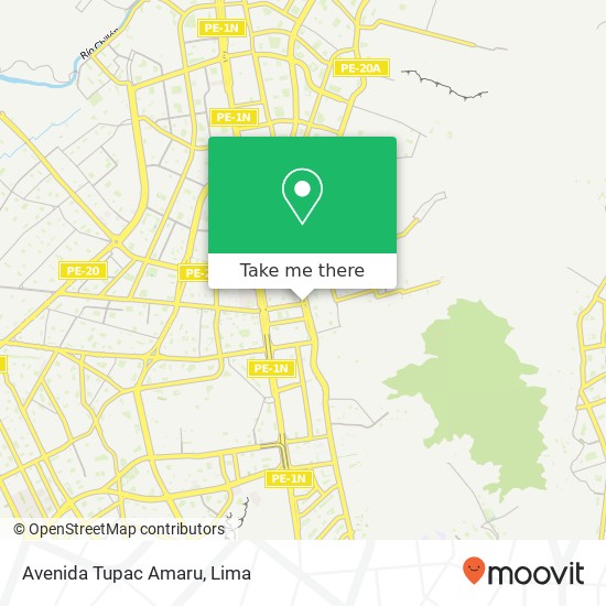 Avenida Tupac Amaru map